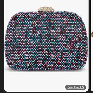 Maria Multi Color Jewel Tone Crystal Minaudiere by Badgley Mischka